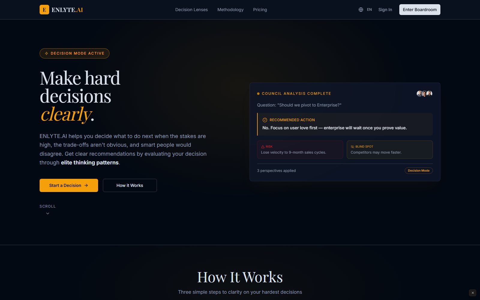 Enlyte — Decision Support by Big Immersive